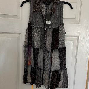 Patchwork Sleeveless Dress